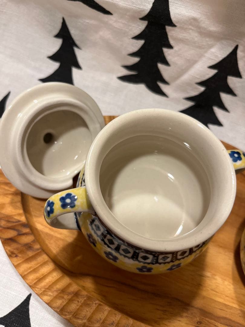 ポーランド食器 シュガーポット&クリーマー
