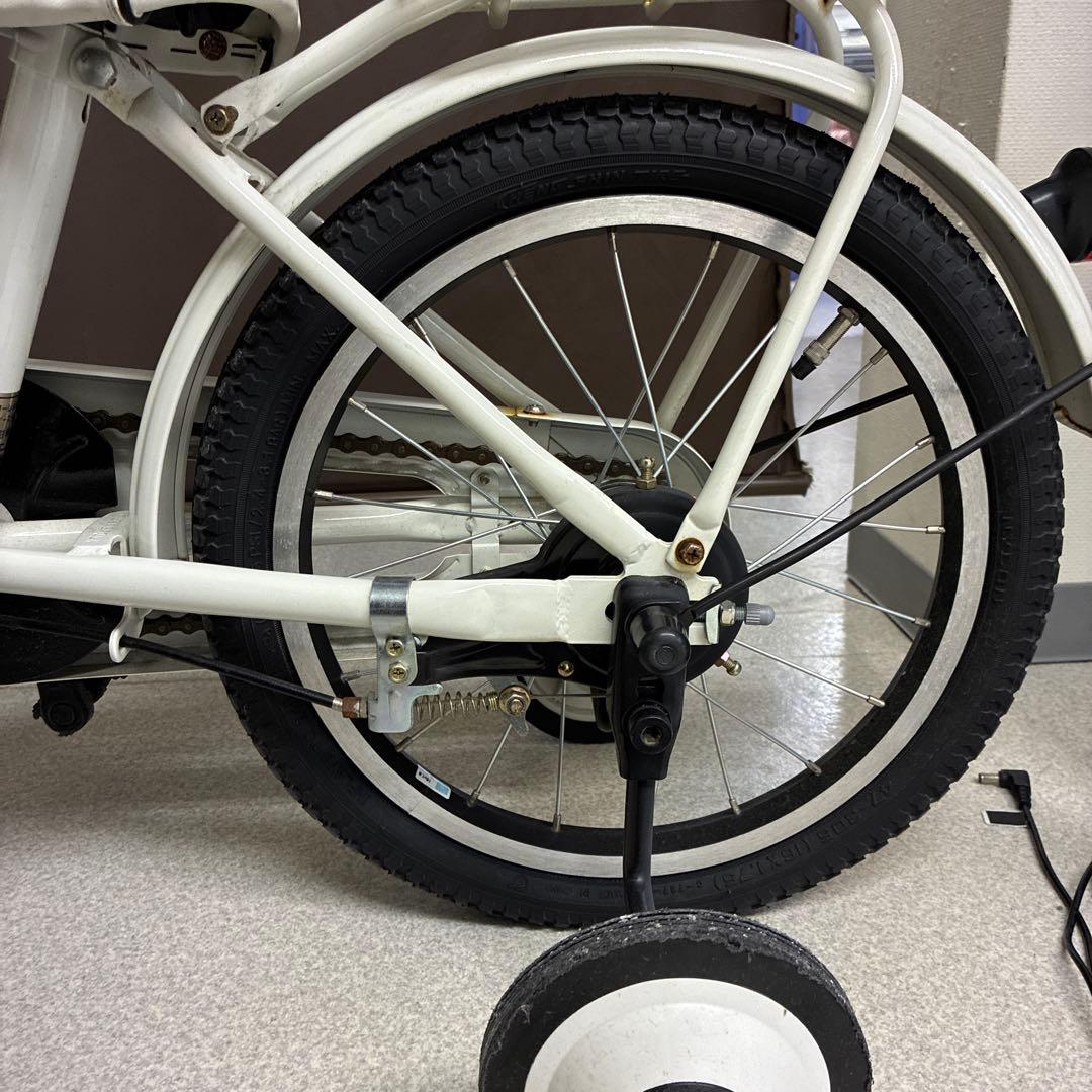 bike 子供用自転車 ホワイト 前カゴ付き
