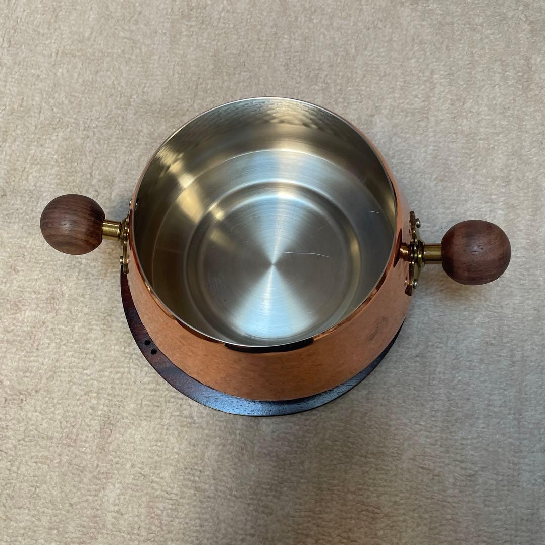 COPPER 100  WARE チーズフォンデュ鍋セット