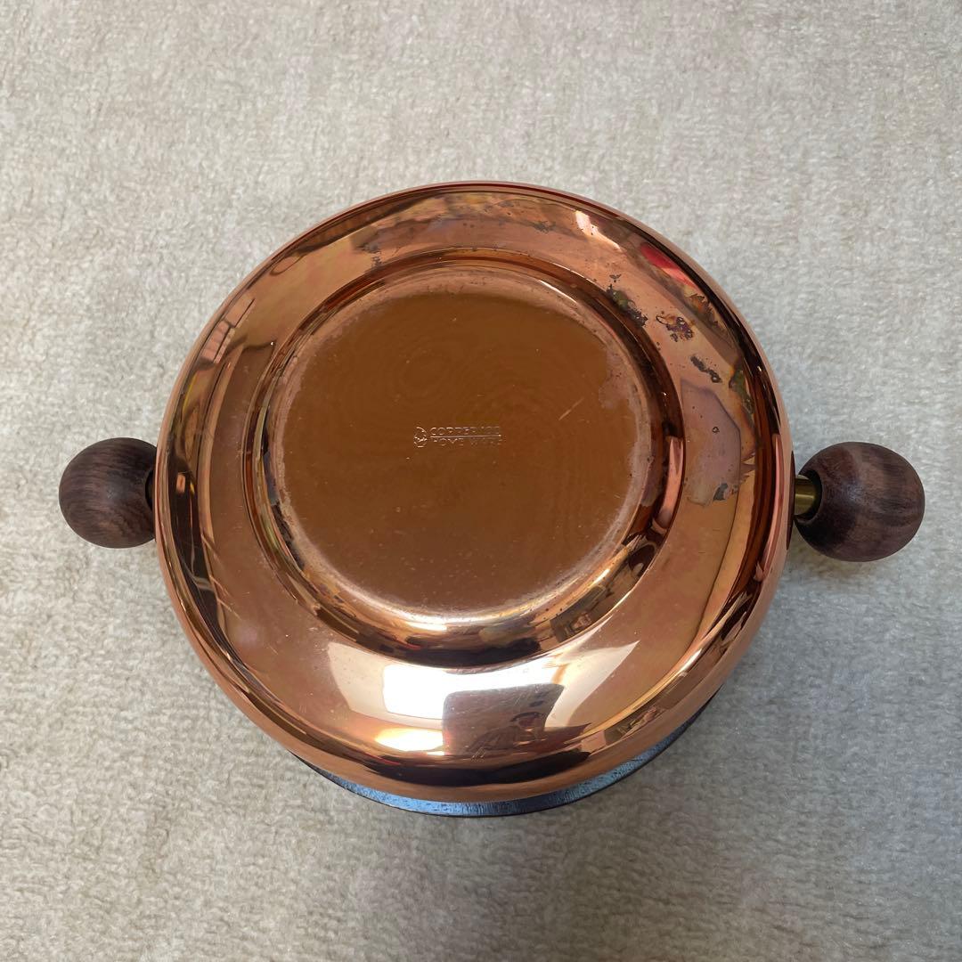 COPPER 100  WARE チーズフォンデュ鍋セット