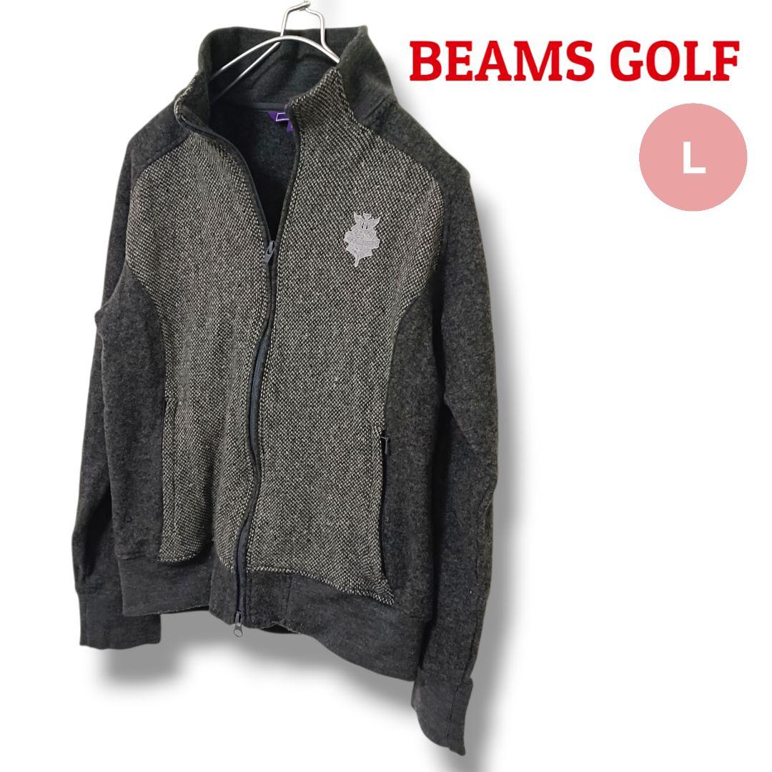 【上品見え】BEAMSGOLFビームスゴルフ ブルゾン Lグレーレディースゴルフ