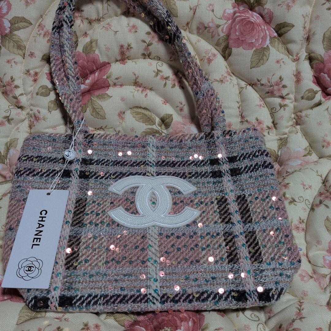 CHANEL ツイード バッグノベルティ