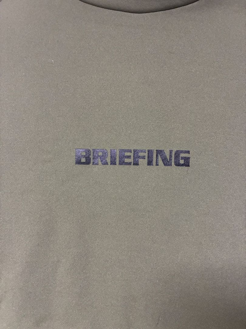 BRIEFING◆長袖モックネックシャツ◆裏起毛◆ L