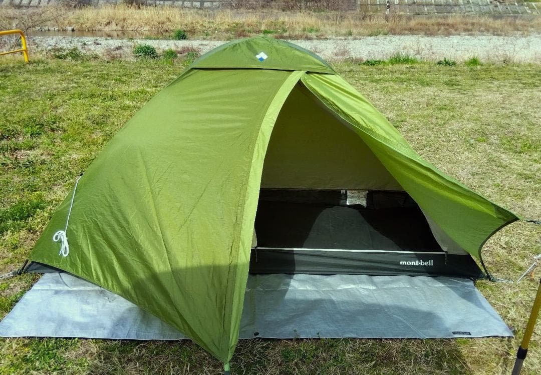 とても綺麗☆モンベル☆新型クロノスドーム1型テント☆グリーン☆mont-bell