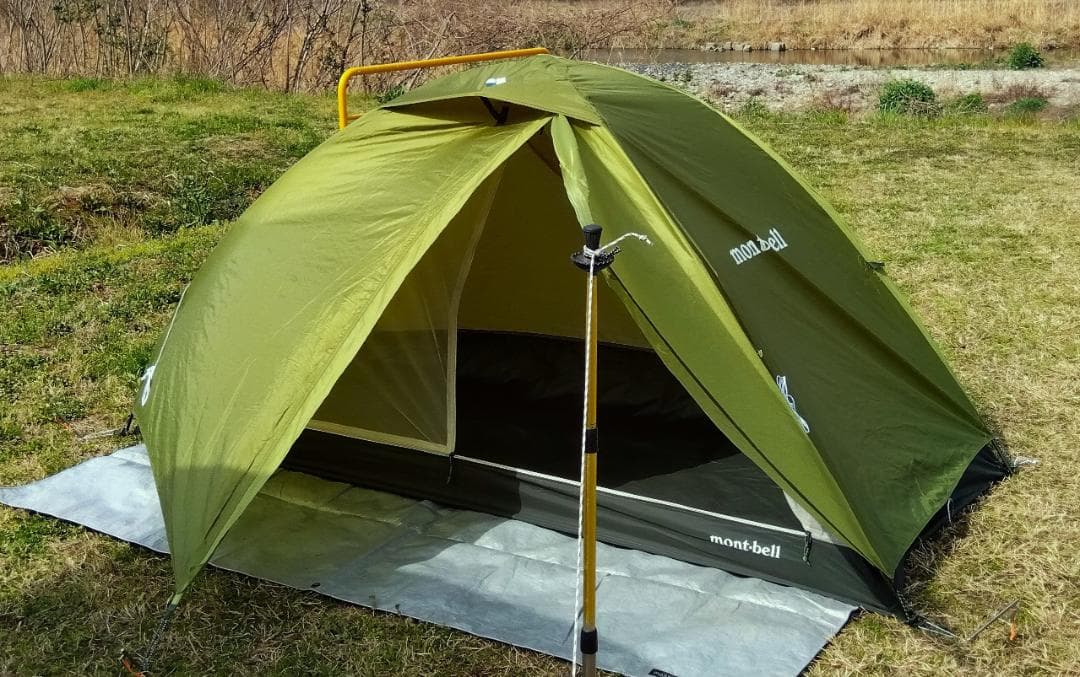 とても綺麗☆モンベル☆新型クロノスドーム1型テント☆グリーン☆mont-bell