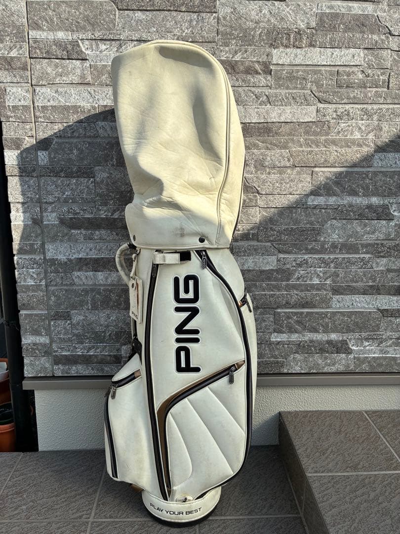 PING Karsten ホワイトキャディバッグ