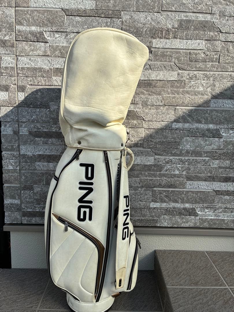 PING Karsten ホワイトキャディバッグ