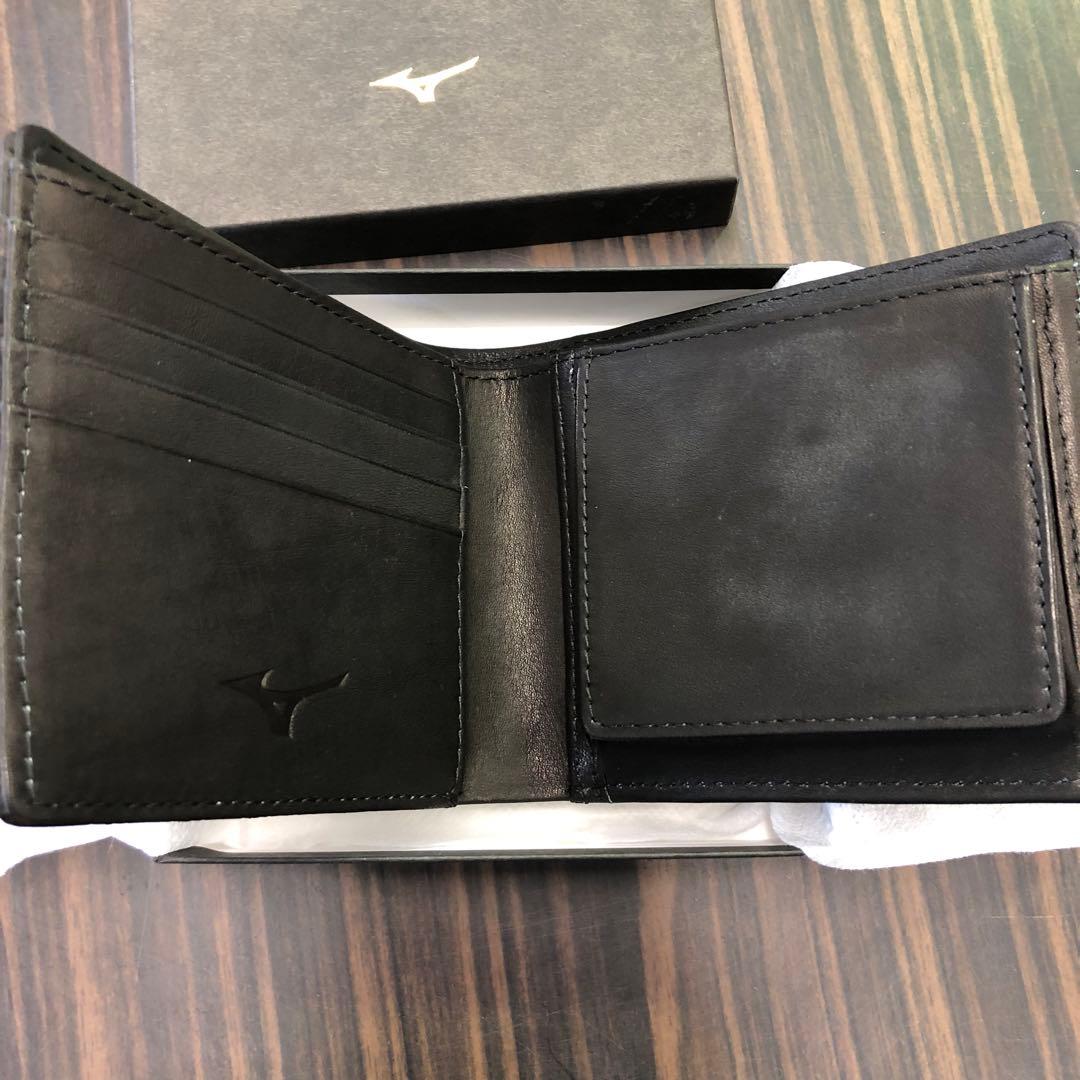 二つ折り財布　MIZUNO  グラブレザーコレクション