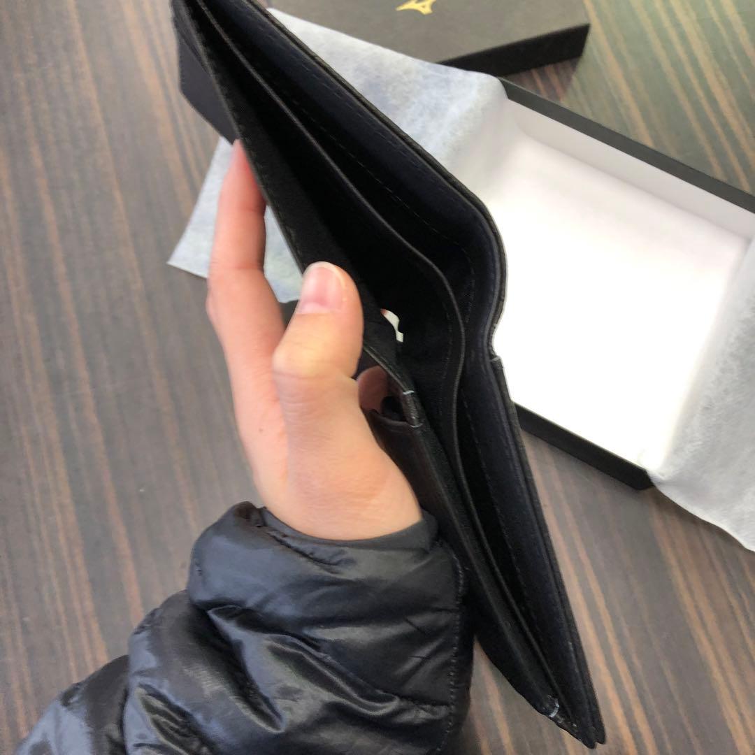 二つ折り財布　MIZUNO  グラブレザーコレクション