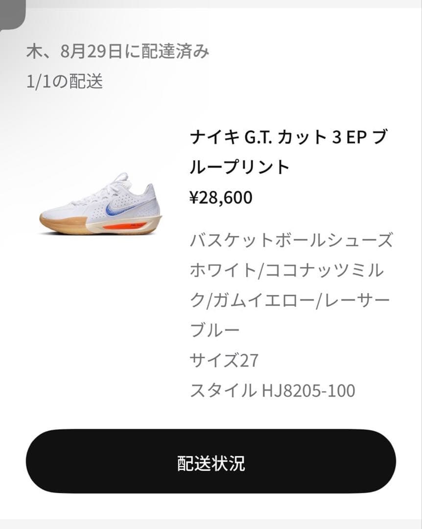 ナイキ エアズーム GTカット3 FP \"ブループリント 27cm