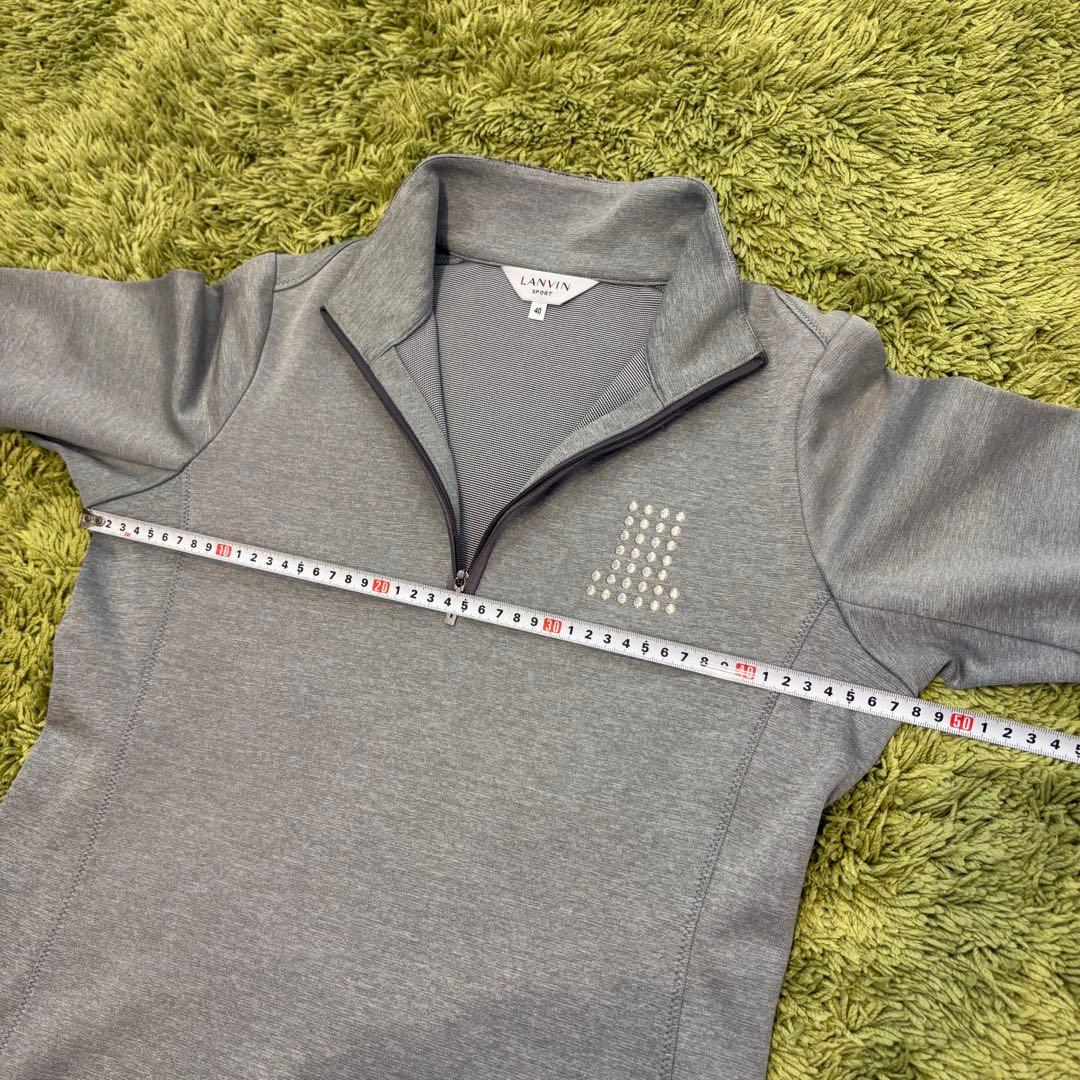 LANVIN SPORT ランバンスポール 長袖ハーフジップシャツ グレー 40