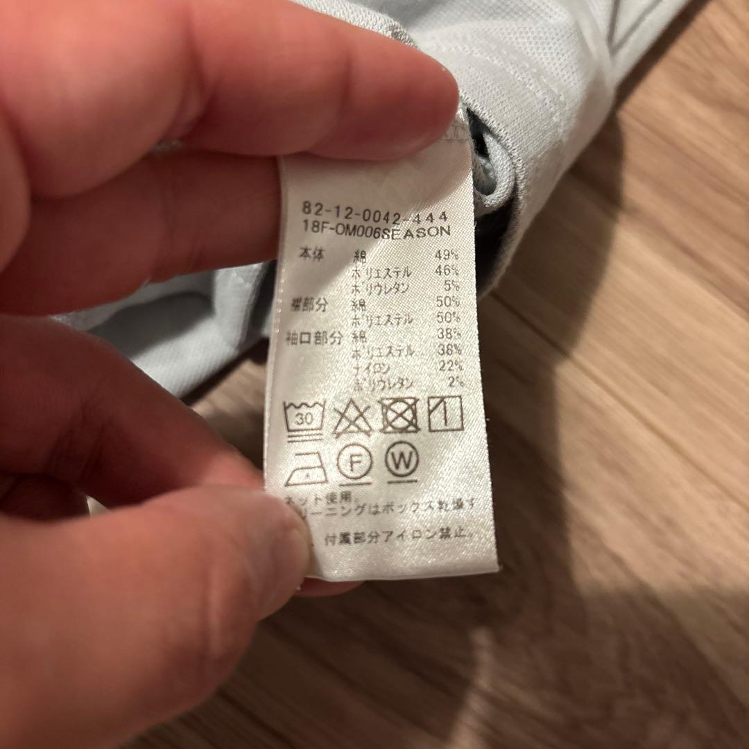 BEAMS GOLF 長袖ポロシャツ S グレー