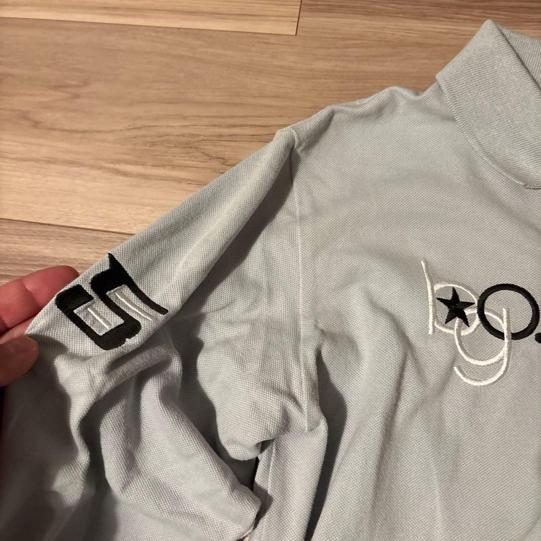 BEAMS GOLF 長袖ポロシャツ S グレー