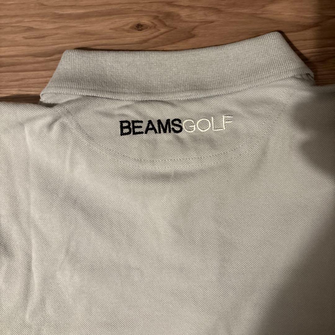 BEAMS GOLF 長袖ポロシャツ S グレー