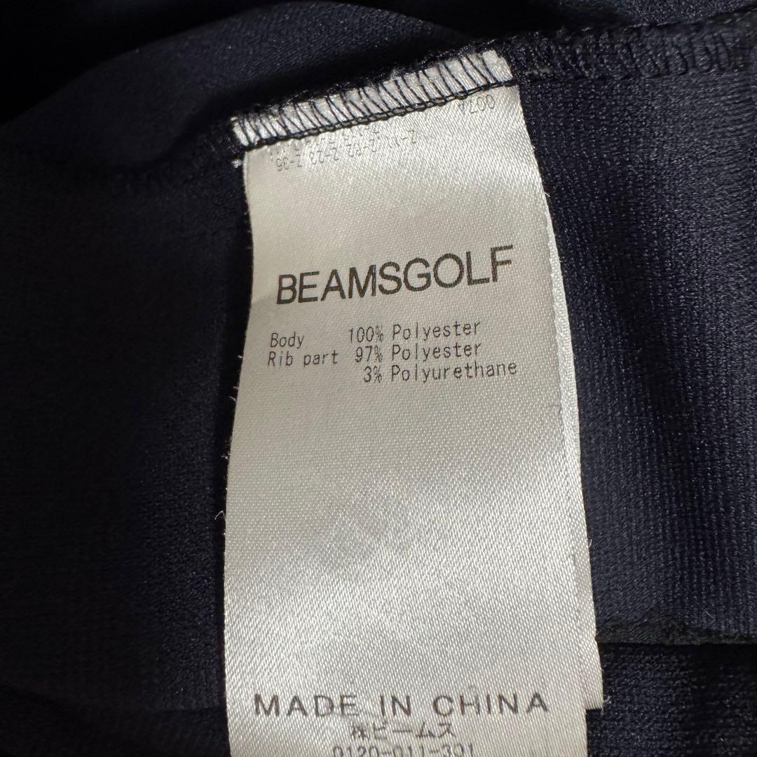 【美品】BEAMSGOLFビームスゴルフ　ブルゾン　ネイビーホワイト　メンズ　M