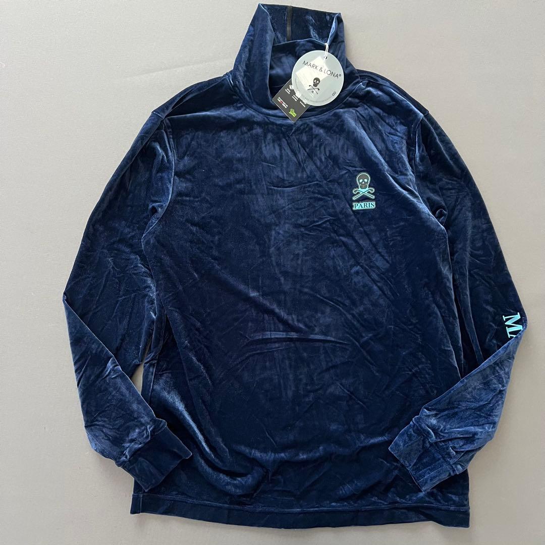 【新品】MARK&LONA マークアンドロナ　タートルネック　ベロア　長袖シャツ