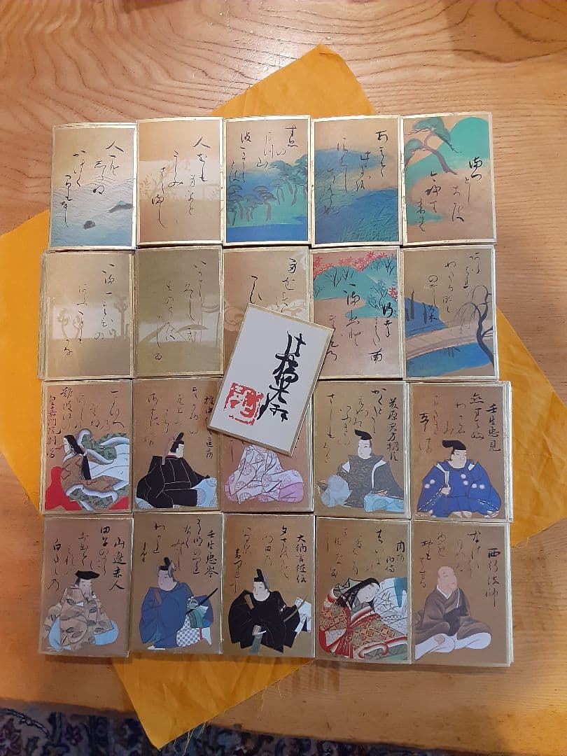 尾形光琳　かるた　百人一首