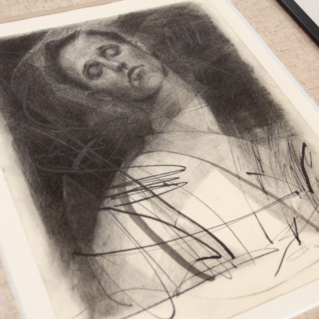 人物画 ドローイング 作品 絵画 現代アート モダンアート インテリア 舟越桂