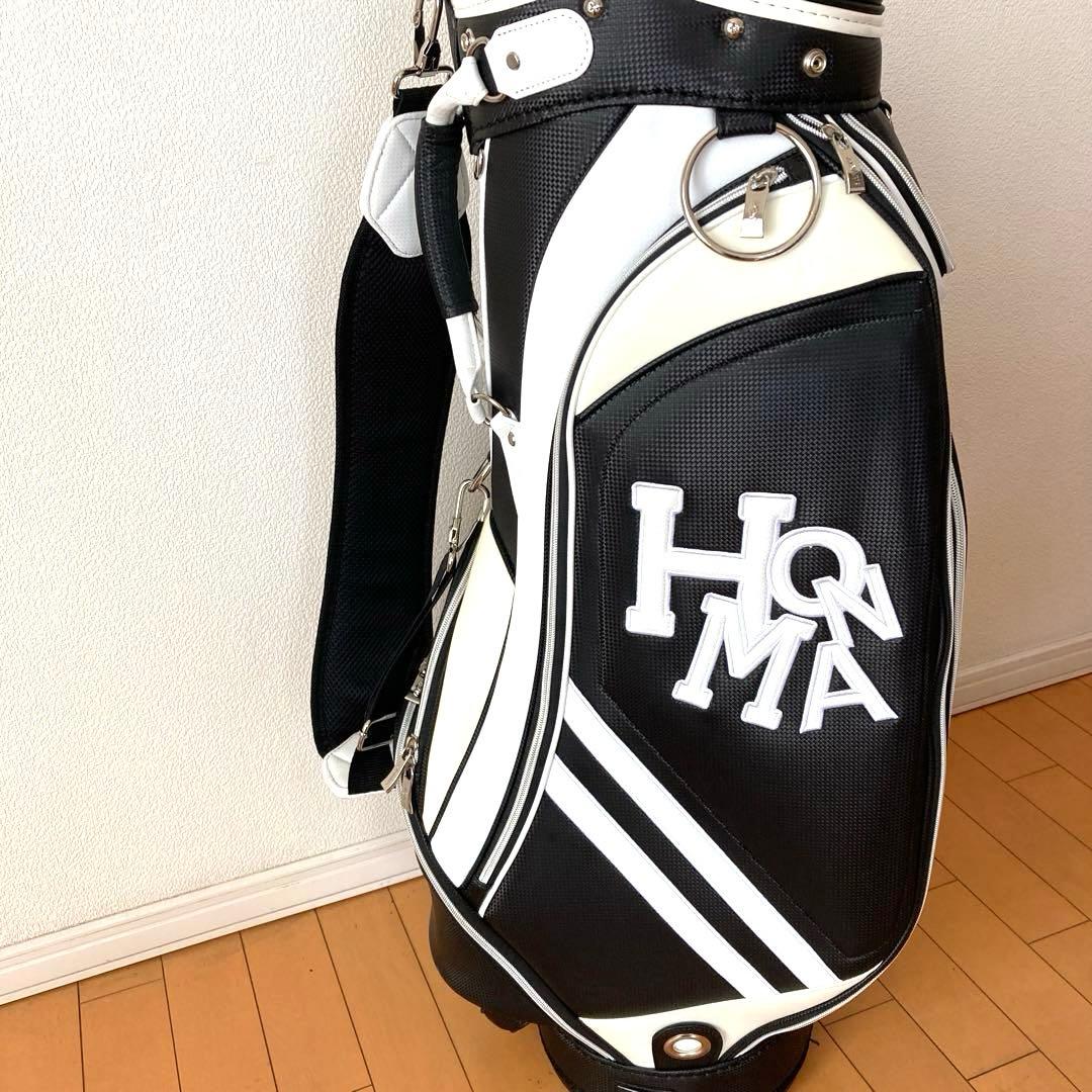 HONMA キャディバッグ　ブラック&ホワイト