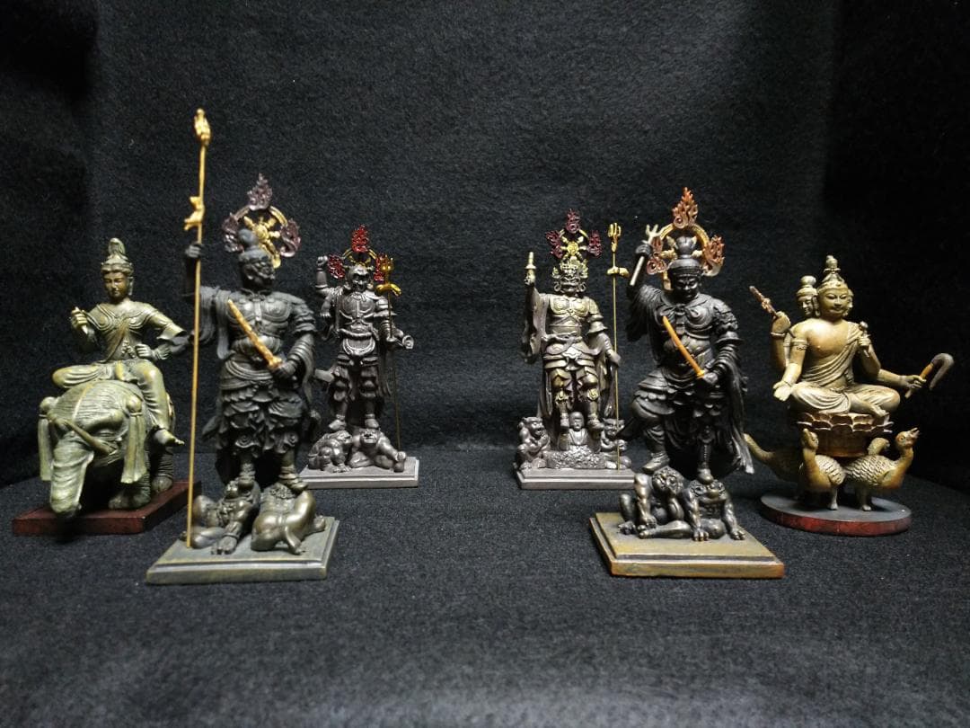 ◆◆Minibutsu◆◆東寺の四天王・梵天・帝釈天のフィギュアセット