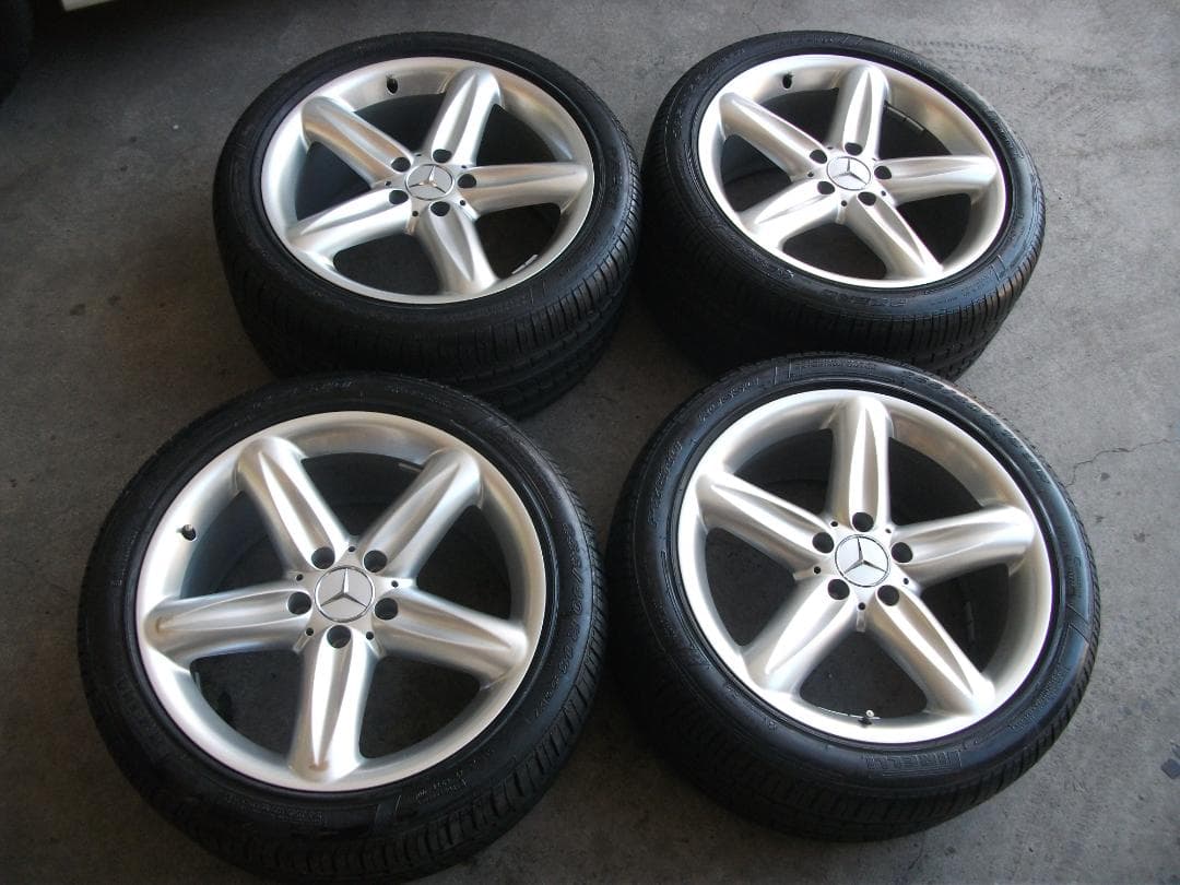 【美品】SL350メルセデスベンツタイヤ・アルミホイールセット