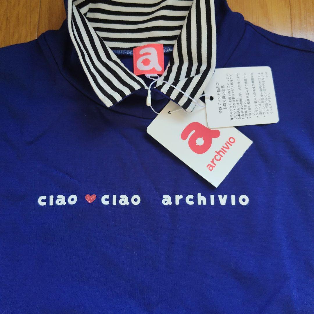 新品　archivio レディース ポロシャツ ネイビー
