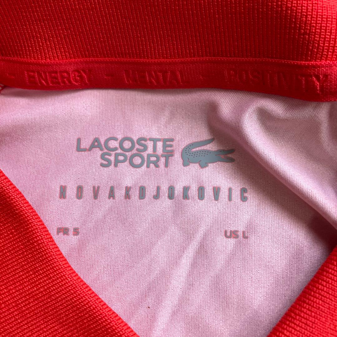 新品未使用　ラコステ　LACOSTE ポロシャツ　ジョコビッチモデル　Lサイズ
