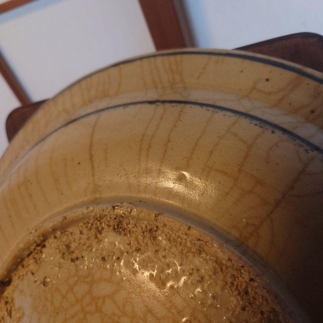 中国　古染　花鳥紋尺皿 清朝中期　古美術　骨董　中国美術