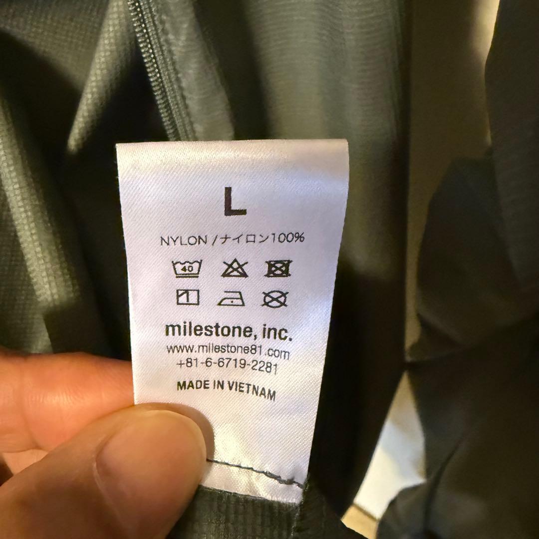 【極美品】milestone マイルストーン オニオンフーディ　Lサイズ