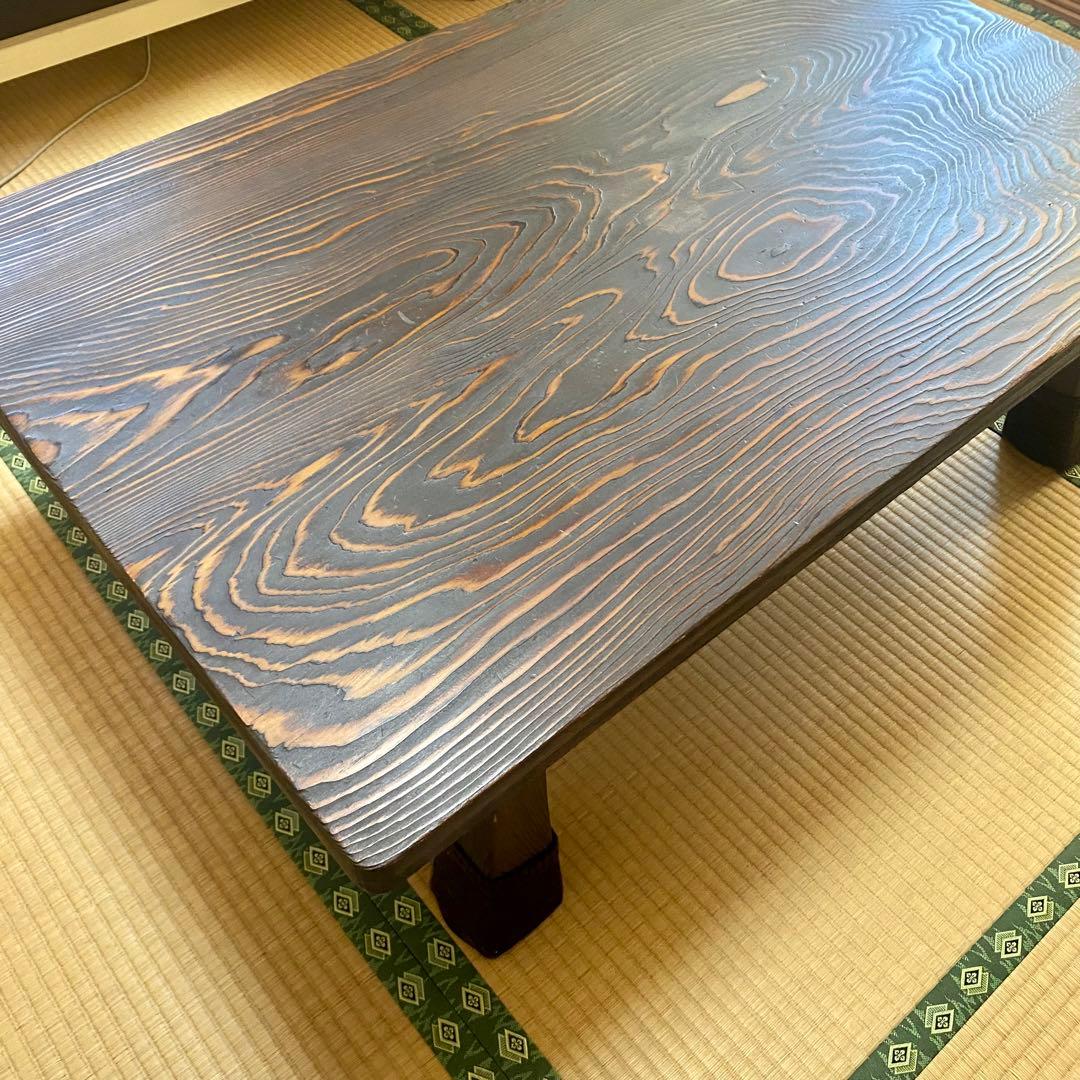 【安心のたのメル便】骨董品　屋久杉? 神代杉? 和室　一枚板　ローテーブル
