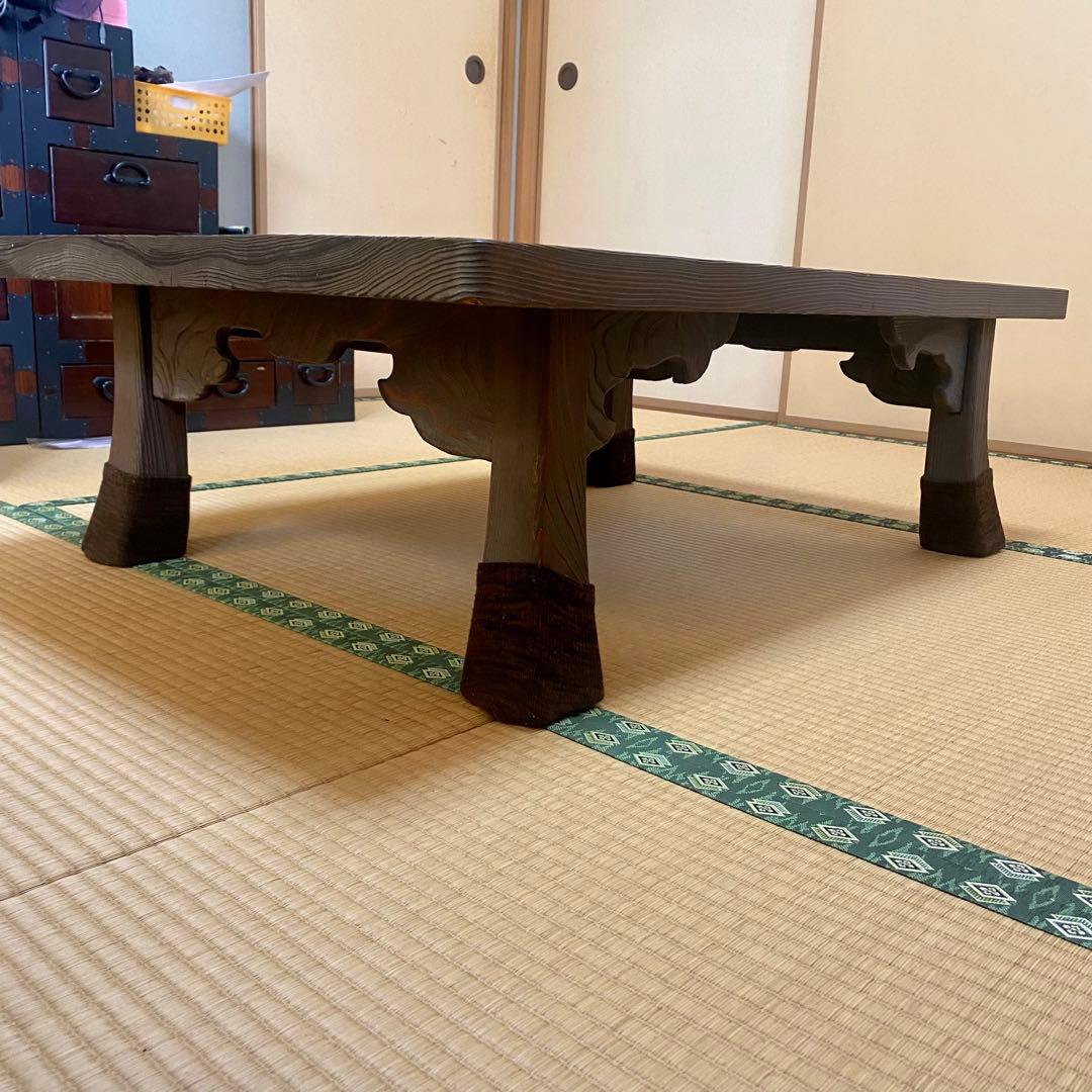 【安心のたのメル便】骨董品　屋久杉? 神代杉? 和室　一枚板　ローテーブル