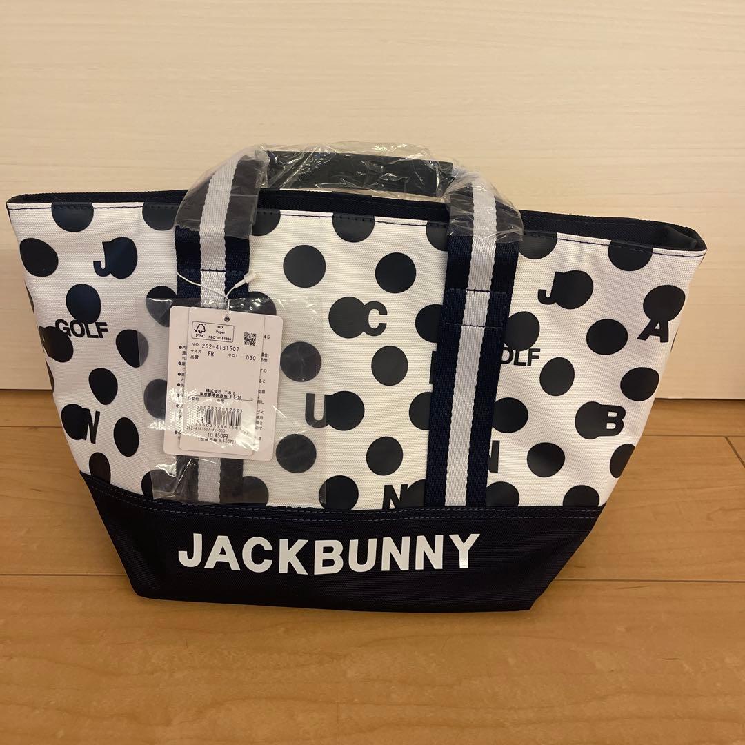 新品タグ付き☆ Jack Bunny!!ドットカートバッグ　ゴルフバック