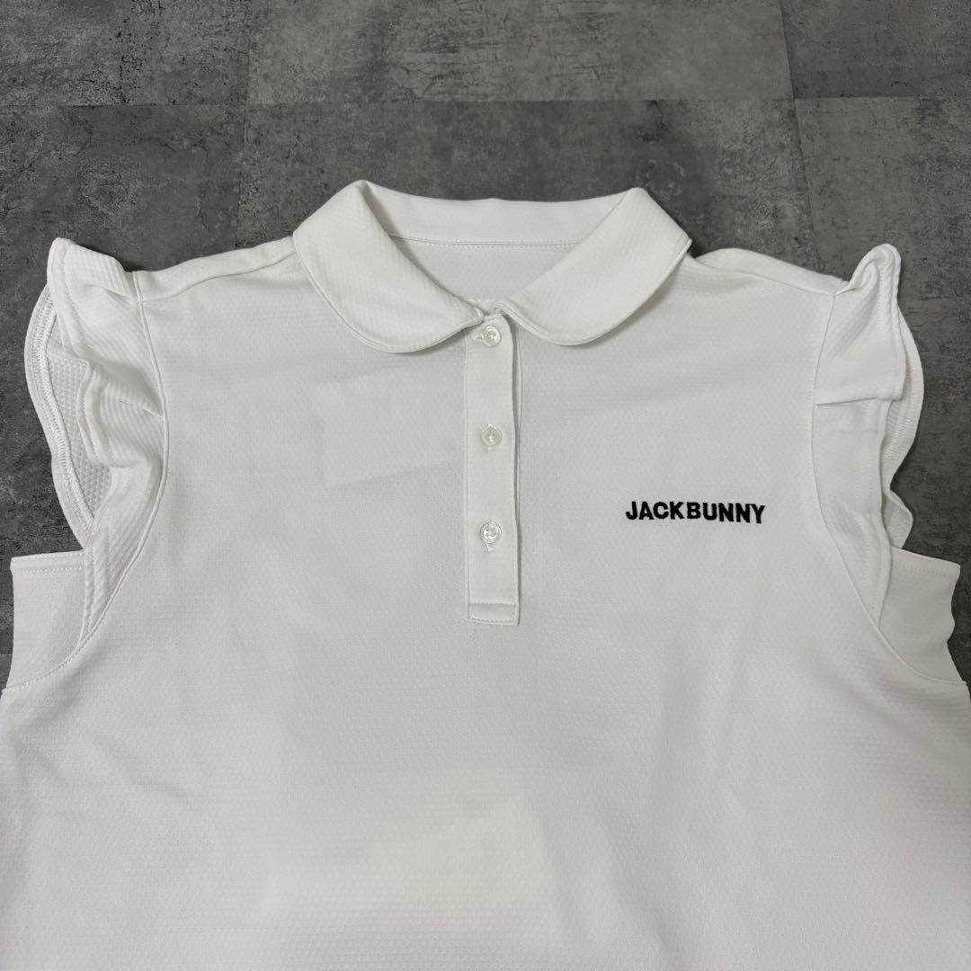 【新品】ジャックバニー　フレンチスリーブ　ワンピース　ホワイト　Mサイズ