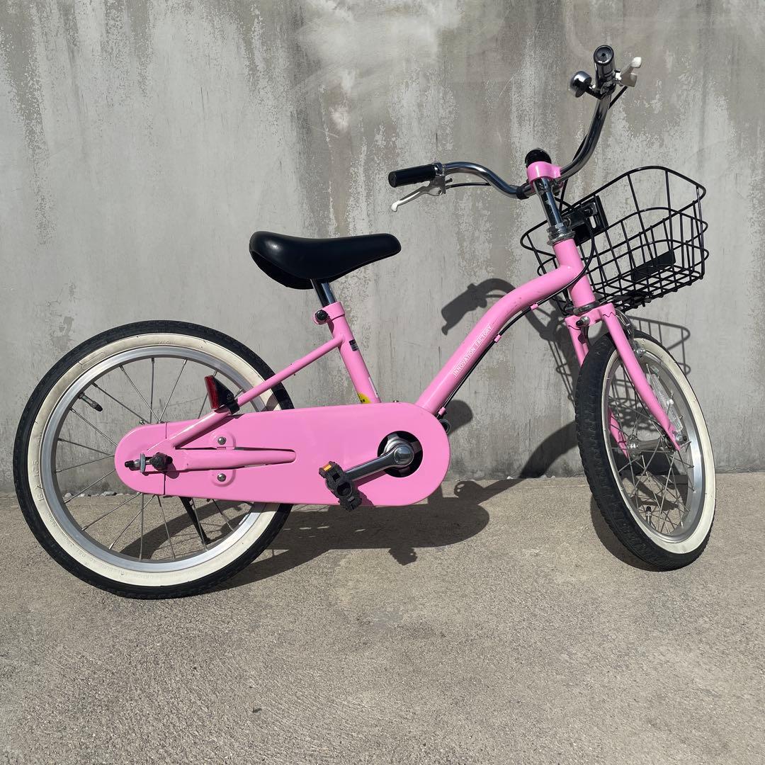 子供用自転車 ピンク ヘルメット付き