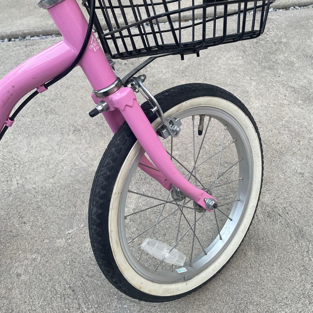 子供用自転車 ピンク ヘルメット付き
