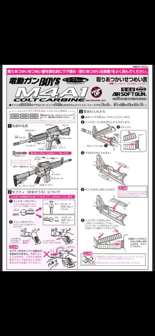 東京マルイ カスタム品　M4A1 CQB仕充電池付き　高性能ハイサイクル