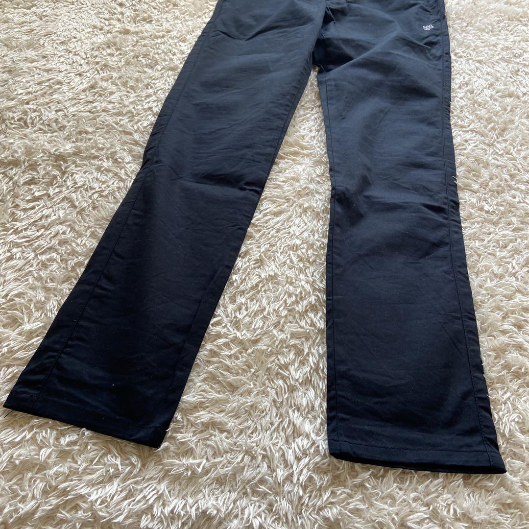 美品　セントアンドリュース　ゴルフパンツM　綿ストレッチ　Dカン　ロゴ　黒　通年