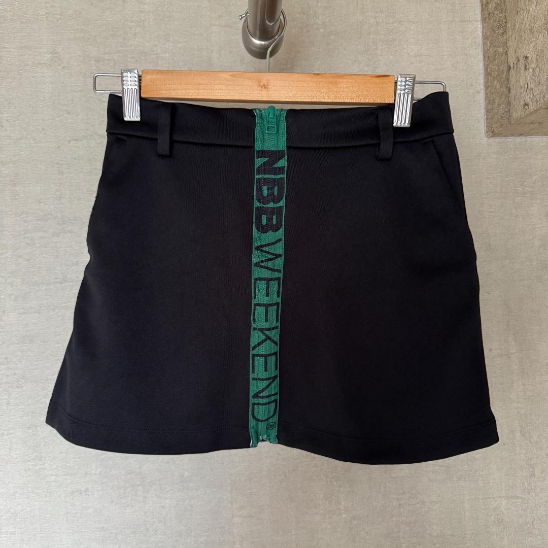 【中古】NBB WEEKEND ゴルフ スカート ブラック サイズ1