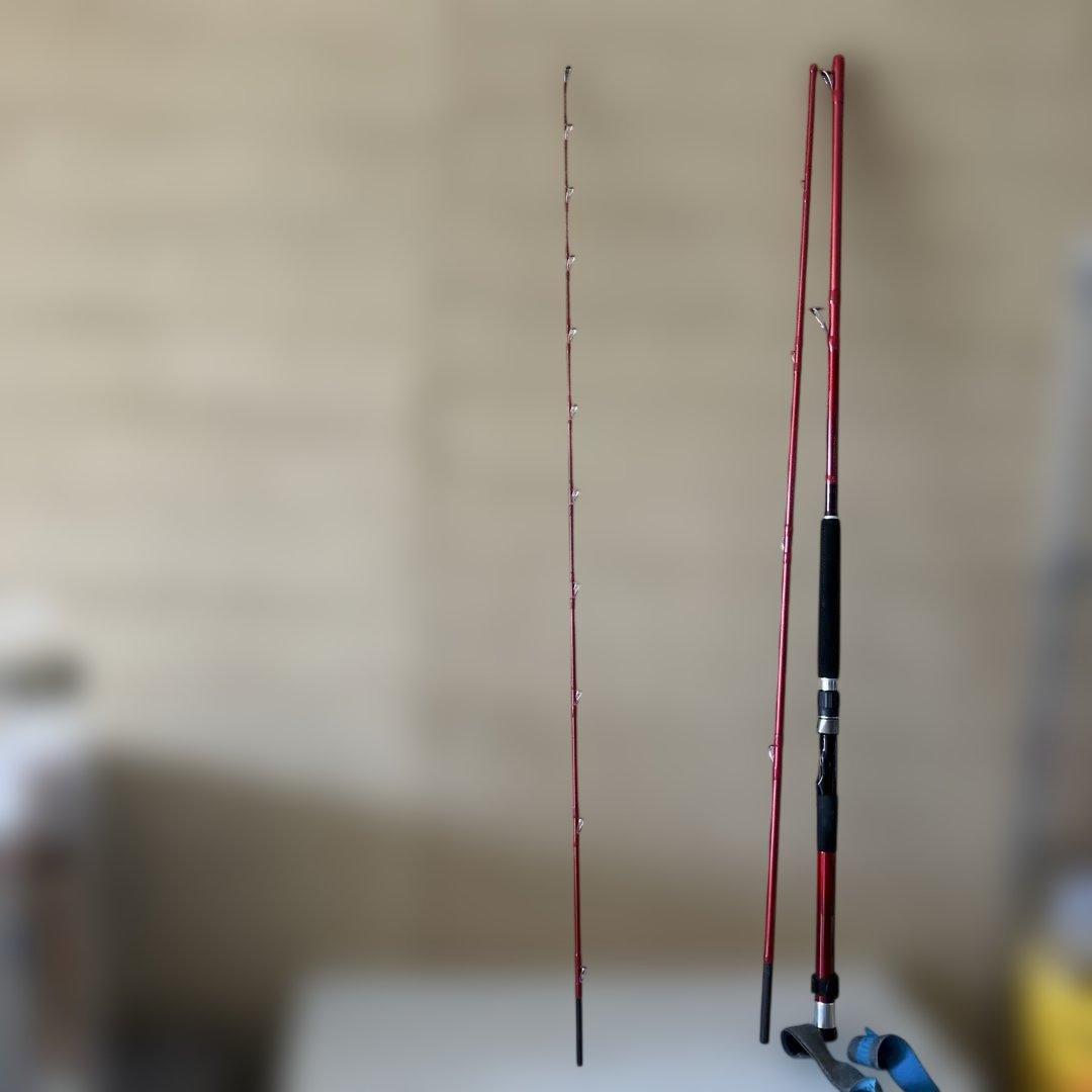 ♢【り12】釣り竿 がまかつ レッドアーク 350cm カーボンロッド
