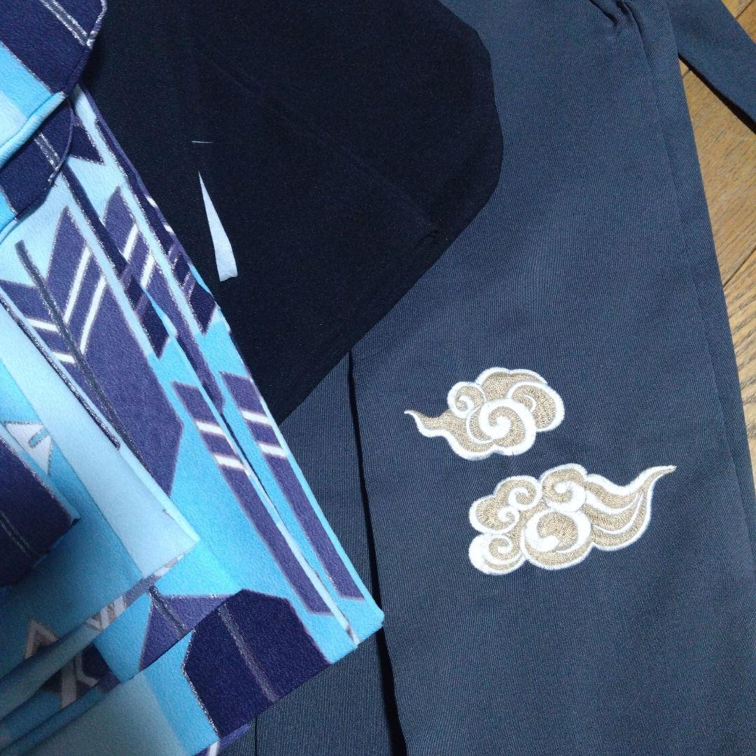 卒園★式部浪漫★水色市松羽織★袴★長着★小物★雪駄