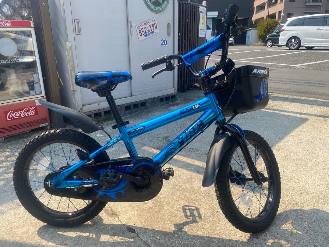 【引取り限定】AVIGO 16インチ 子供用自転車 青