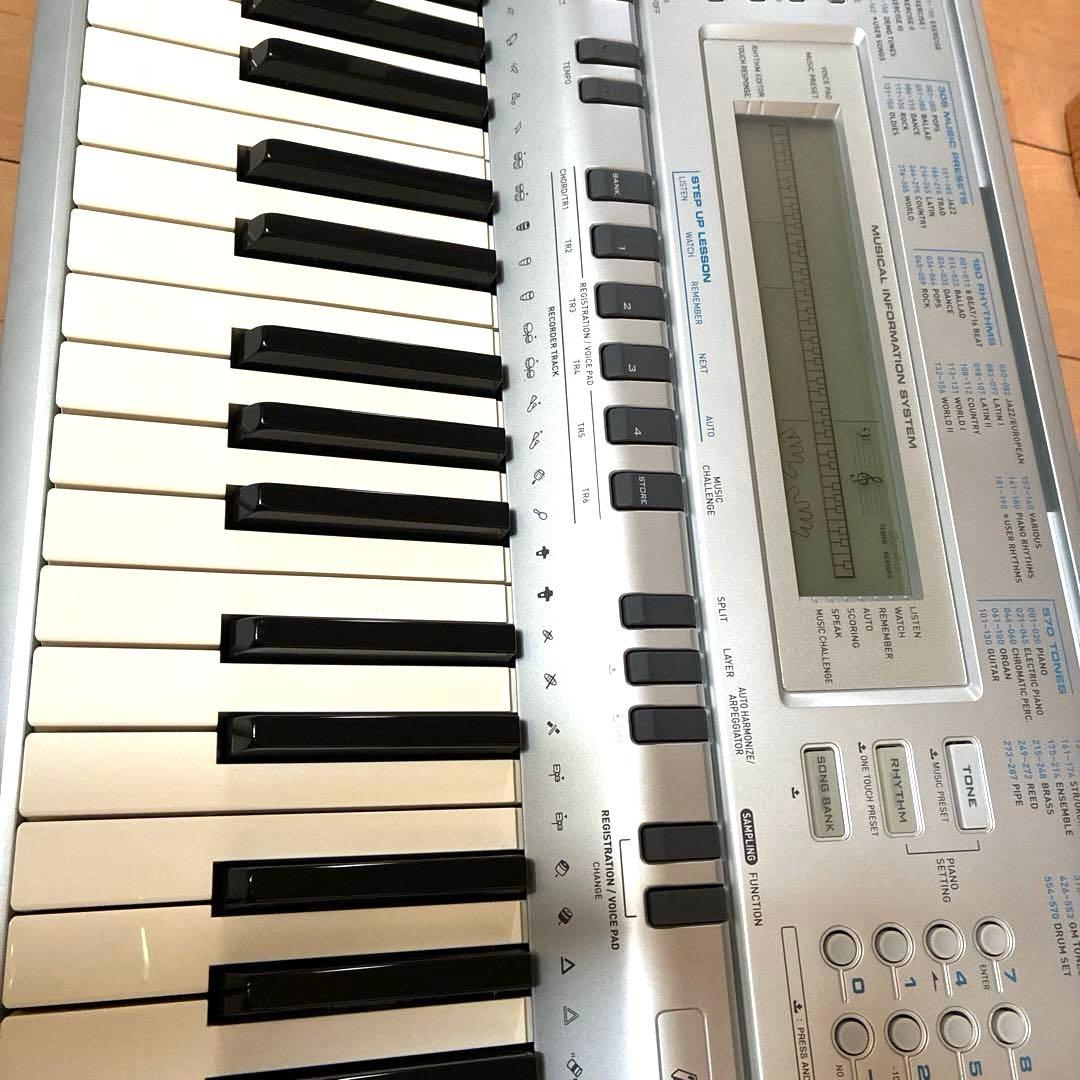 【動作確認済】CASIO 電子キーボード76鍵 標準ピアノ形状鍵盤 WK-210