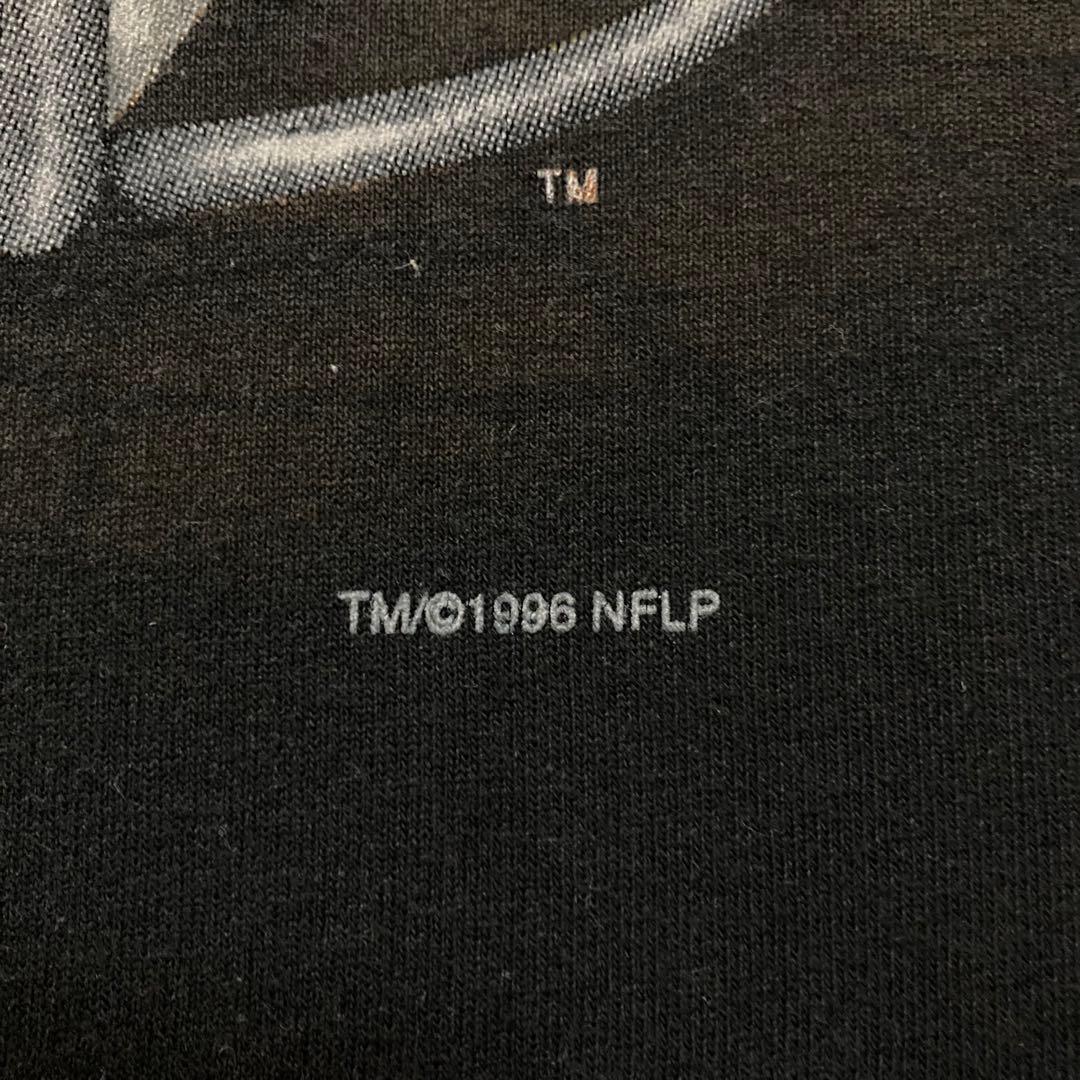 NFL プリントTシャツ 半袖 大判 1996年 オークランドレイダース 黒 L