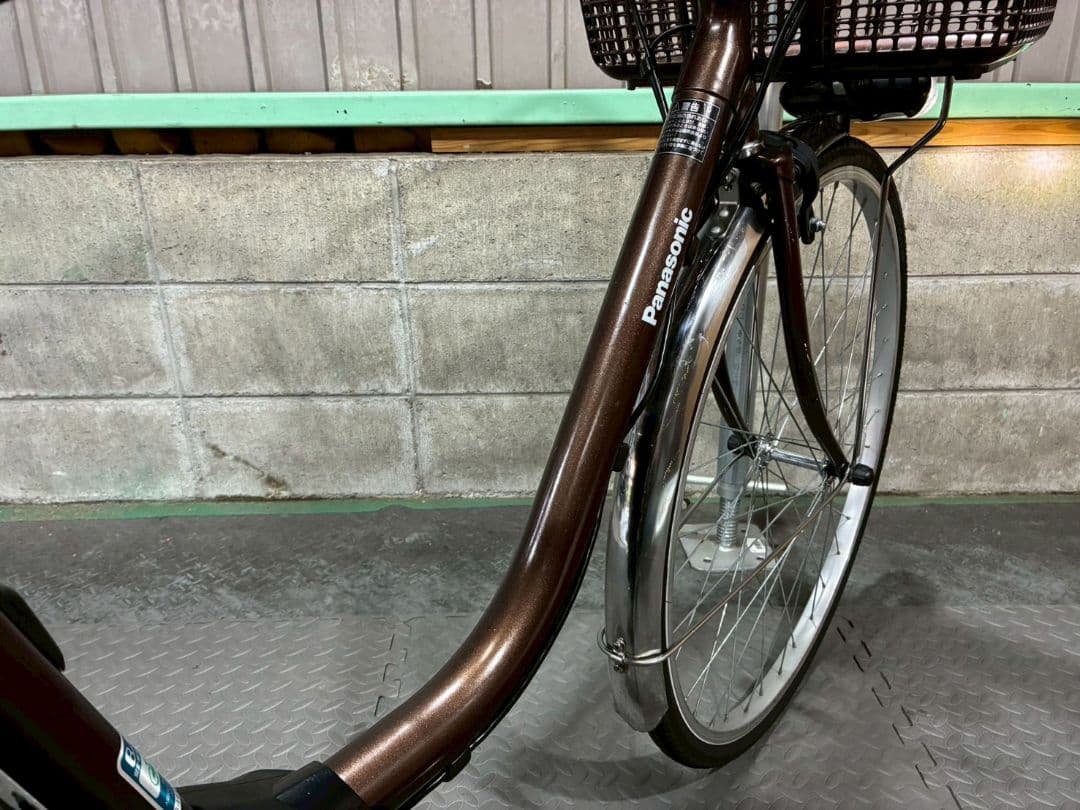 №8816電動自転車 Panasonic ビビTX 26インチ ブラウン