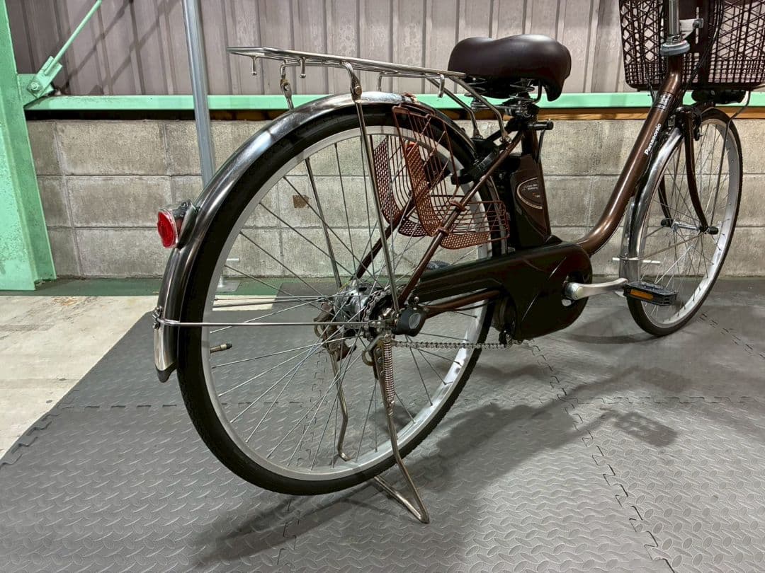 №8816電動自転車 Panasonic ビビTX 26インチ ブラウン