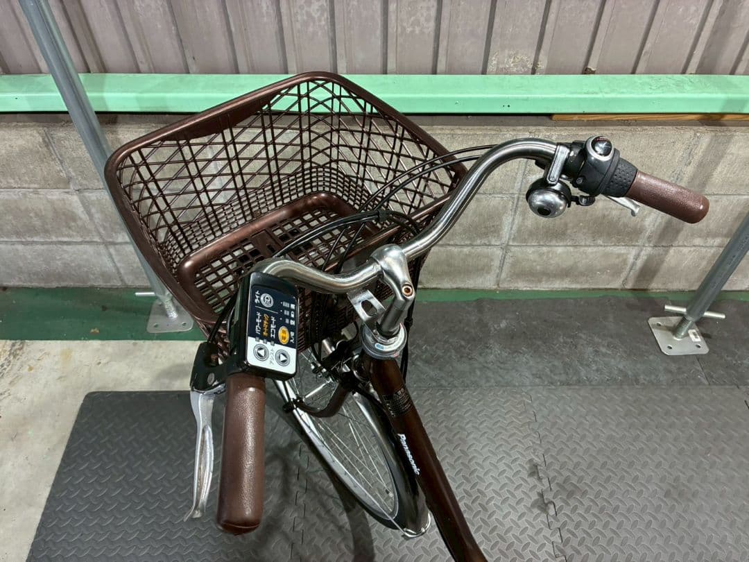 №8816電動自転車 Panasonic ビビTX 26インチ ブラウン