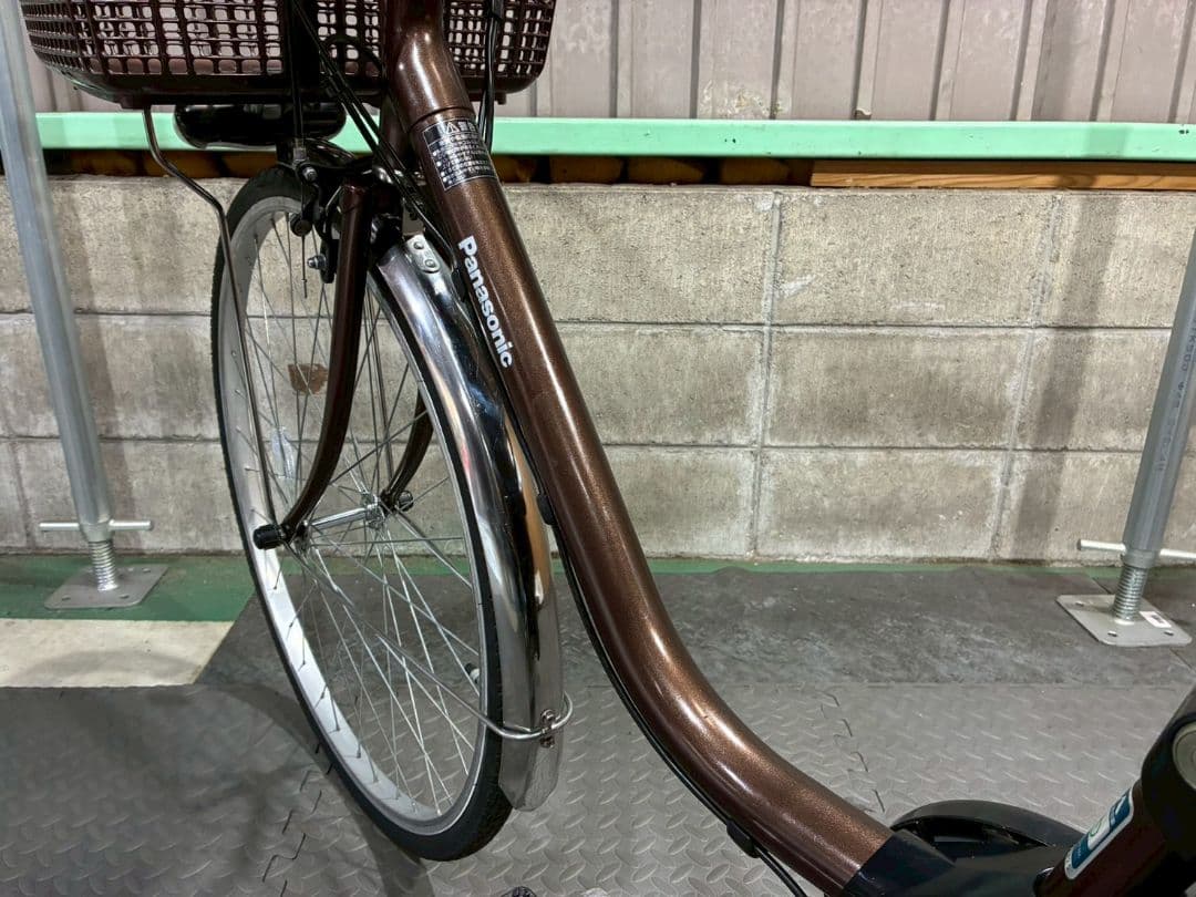 №8816電動自転車 Panasonic ビビTX 26インチ ブラウン