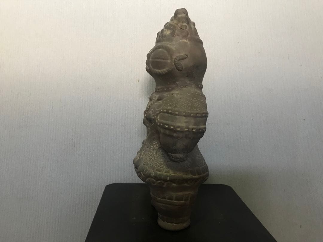 遮光器土偶　素焼き土偶インテリア