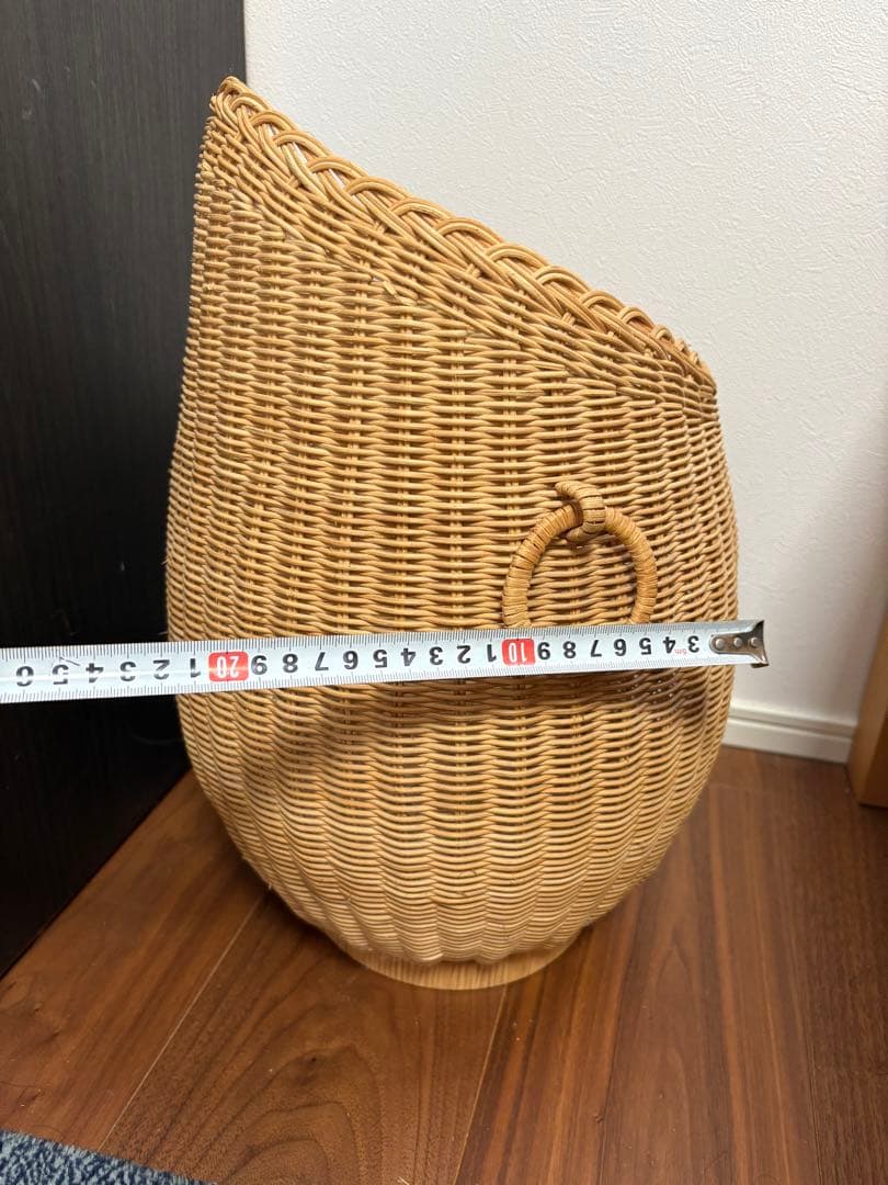 ラタン バスケット ゴミ箱