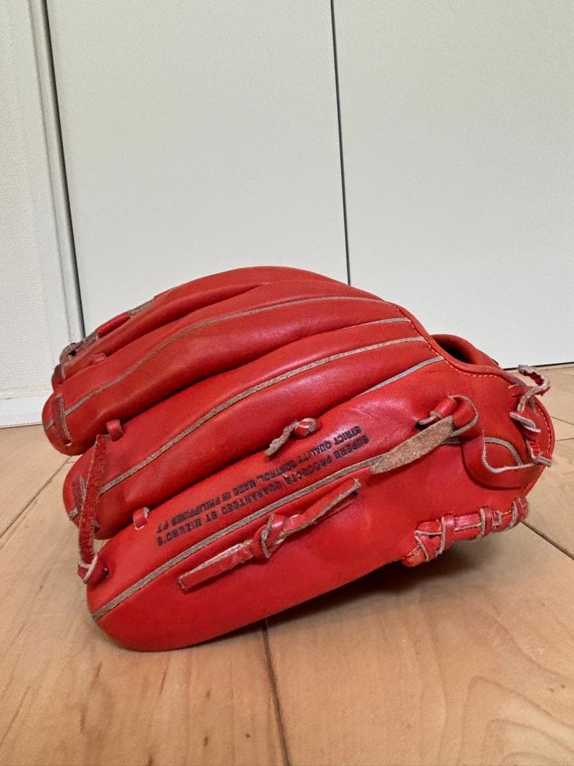 Mizuno 軟式グローブ オレンジ 右投げ用